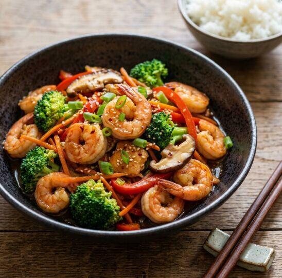 Shrimp With Mixed Vegetables