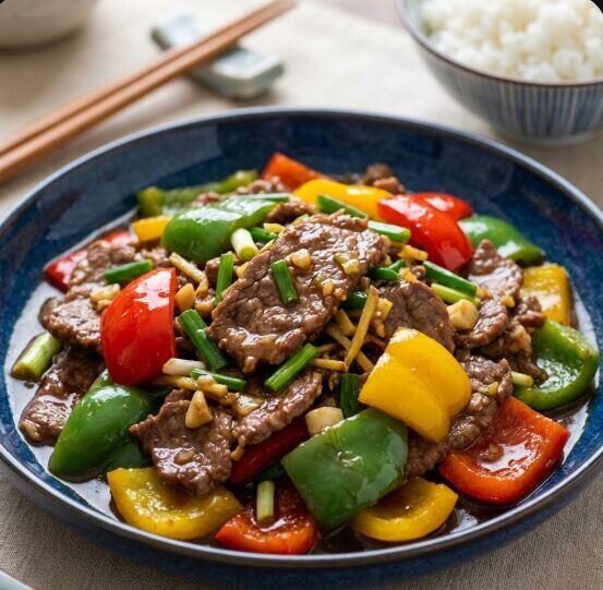 Three Pepper Beef
