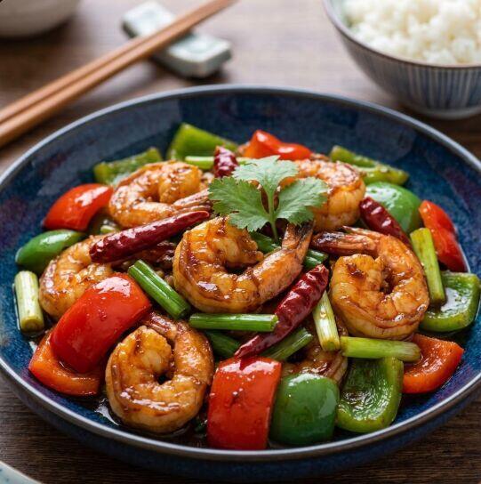 Three Pepper Shrimp