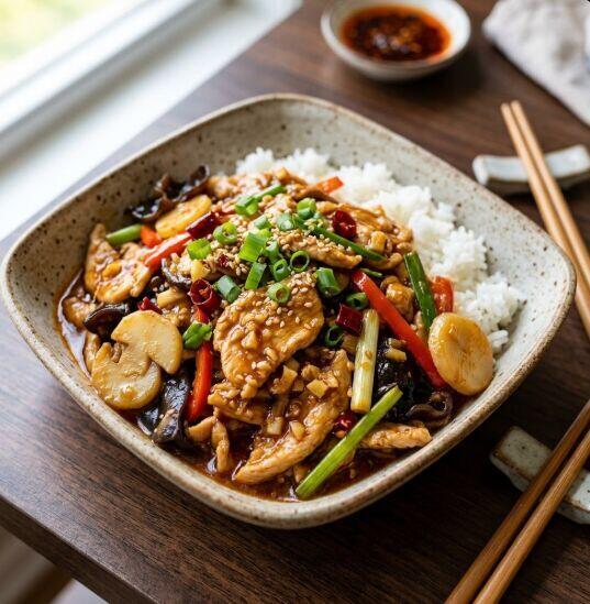 Chicken With Garlic Sauce
